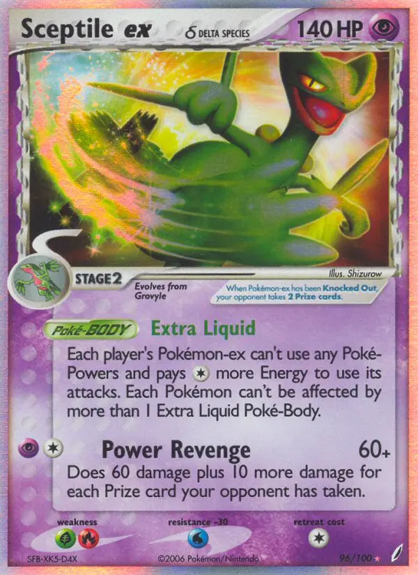 Image of the card Sceptile ex δ