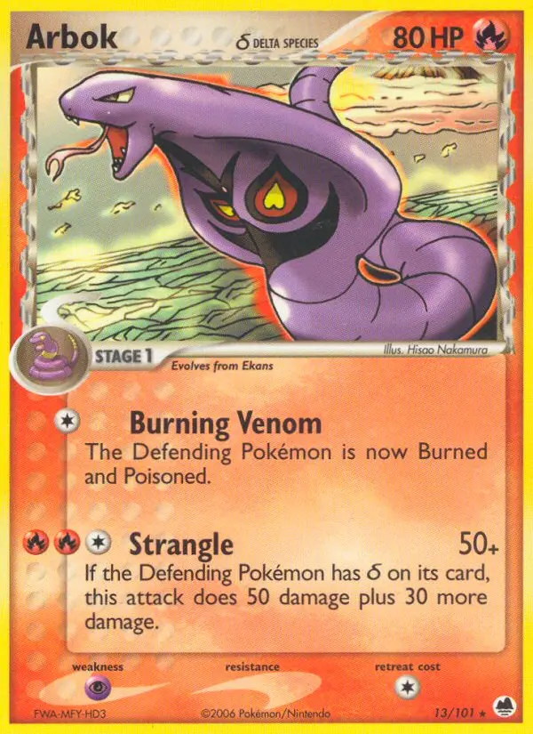 Image of the card Arbok δ