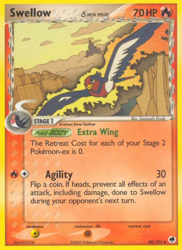 Image of the card Swellow δ