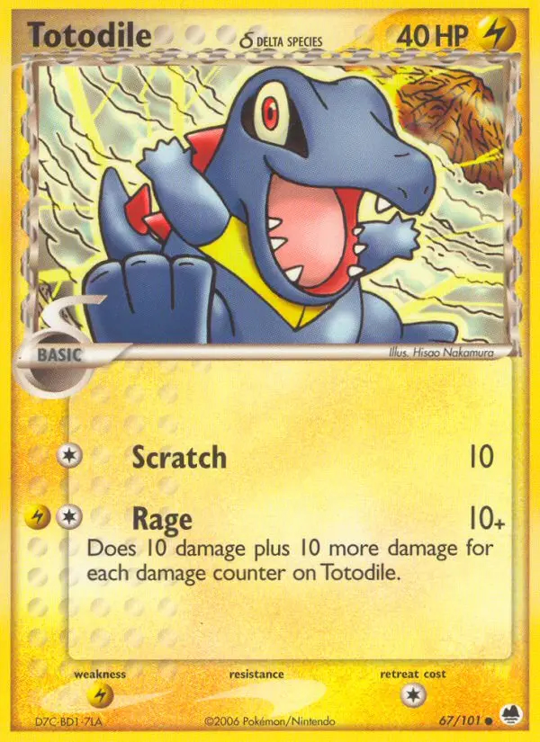 Image of the card Totodile δ