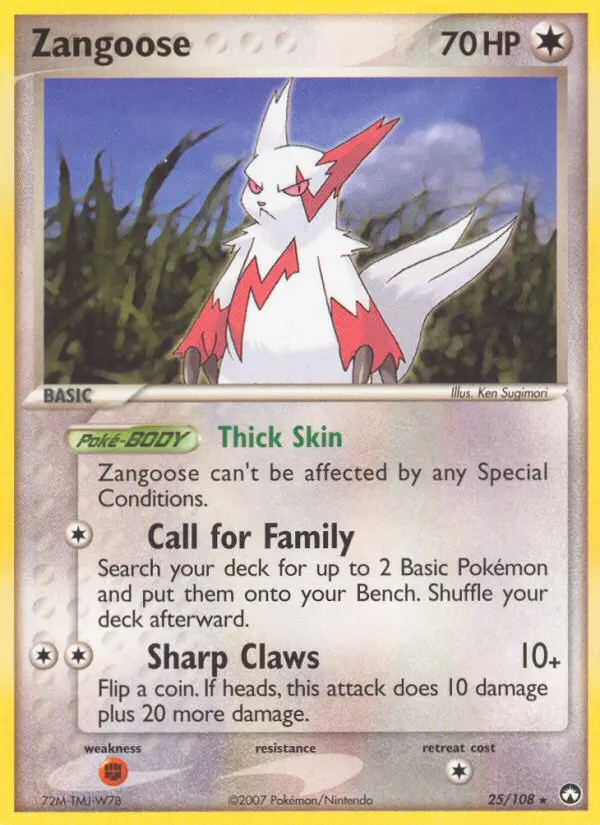 Image of the card Zangoose
