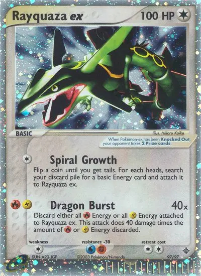 Image of the card Rayquaza ex