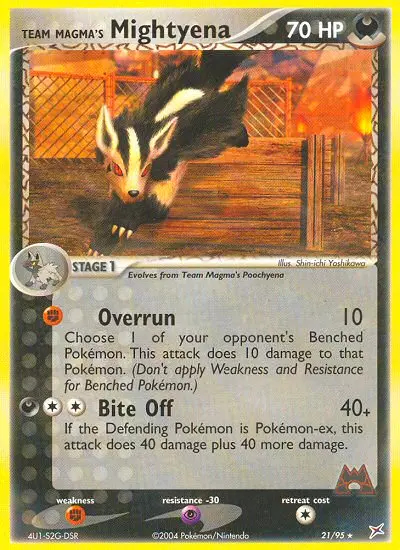 Image of the card Team Magma's Mightyena