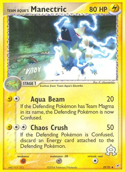 Image of the card Team Aqua's Manectric