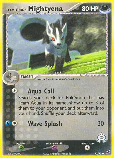 Image of the card Team Aqua's Mightyena