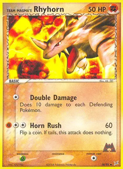 Image of the card Team Magma's Rhyhorn