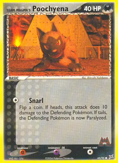 Image of the card Team Magma's Poochyena