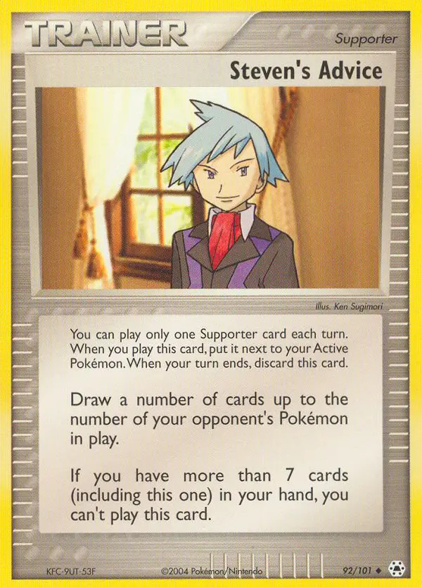Image of the card Steven's Advice