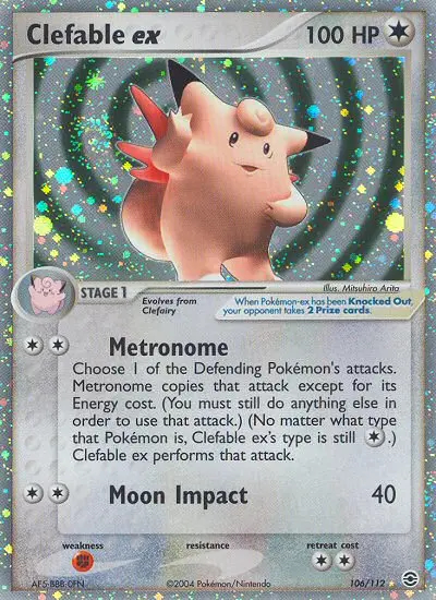 Image of the card Clefable ex