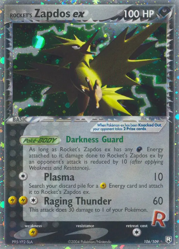 Image of the card Rocket's Zapdos ex