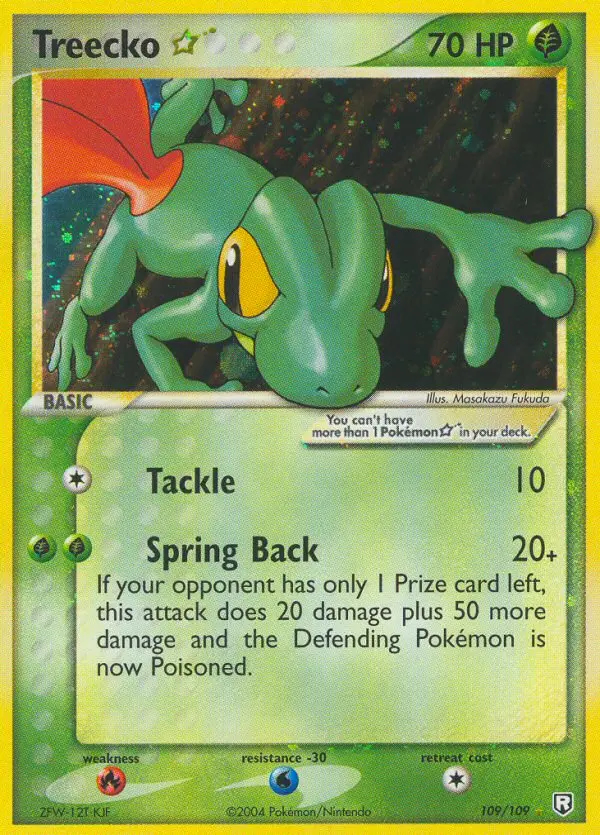 Image of the card Treecko Star