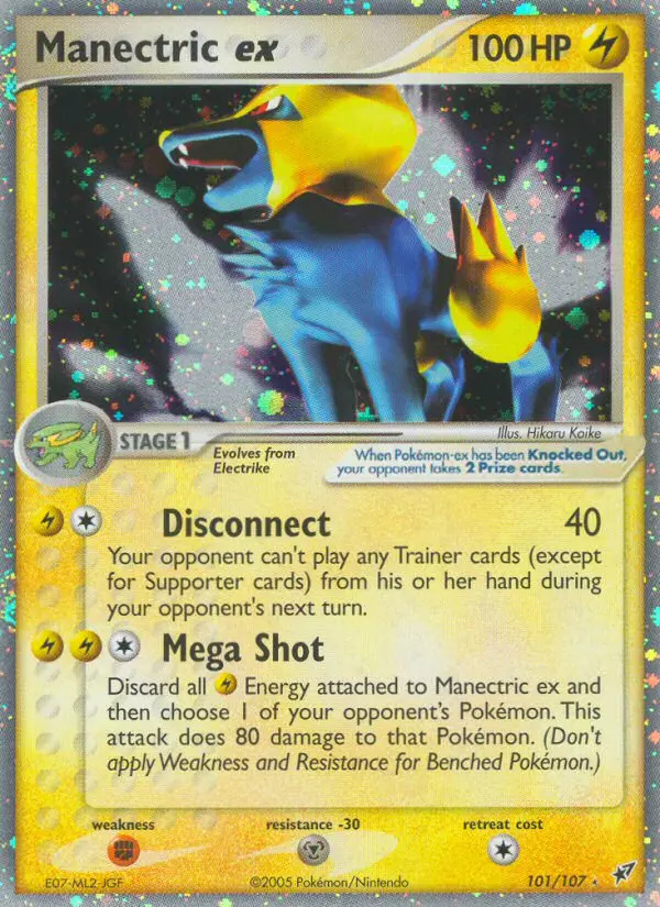 Image of the card Manectric ex