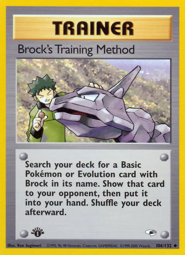 Image of the card Brock's Training Method