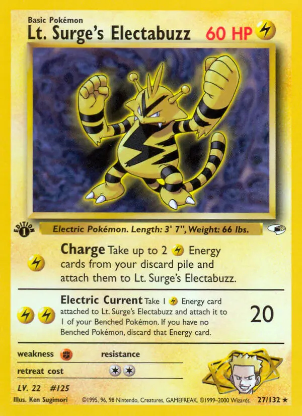 Image of the card Lt. Surge's Electabuzz