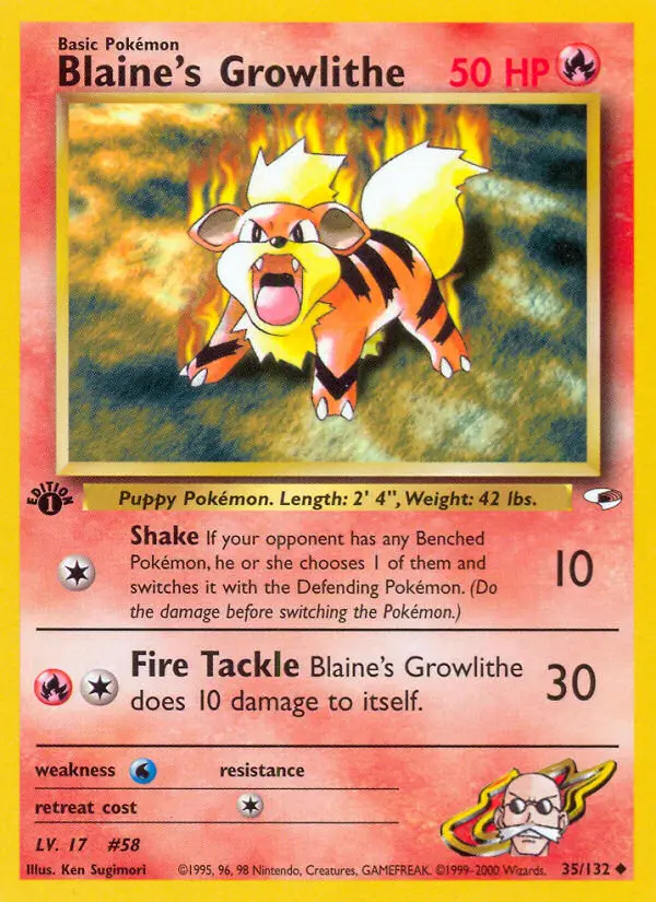 Image of the card Blaine's Growlithe