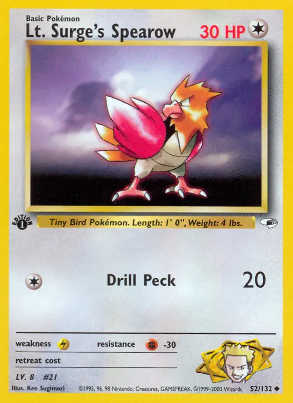 Image of the card Lt. Surge's Spearow