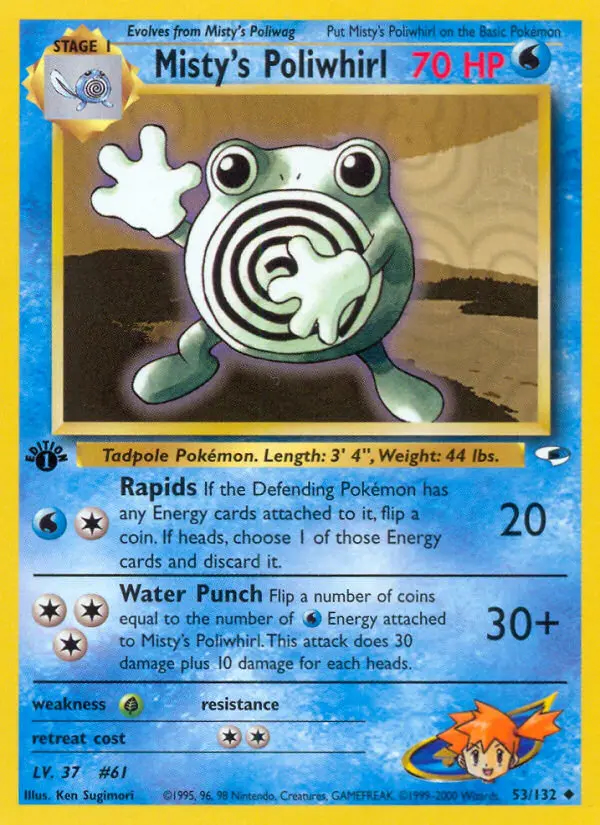 Image of the card Misty's Poliwhirl
