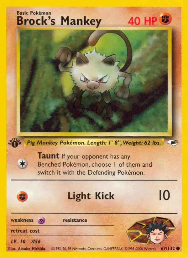 Image of the card Brock's Mankey