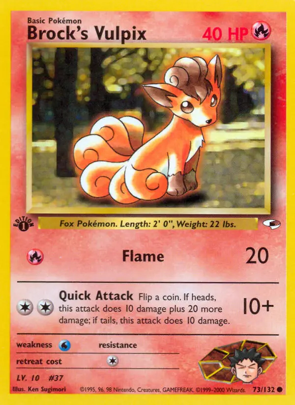 Image of the card Brock's Vulpix