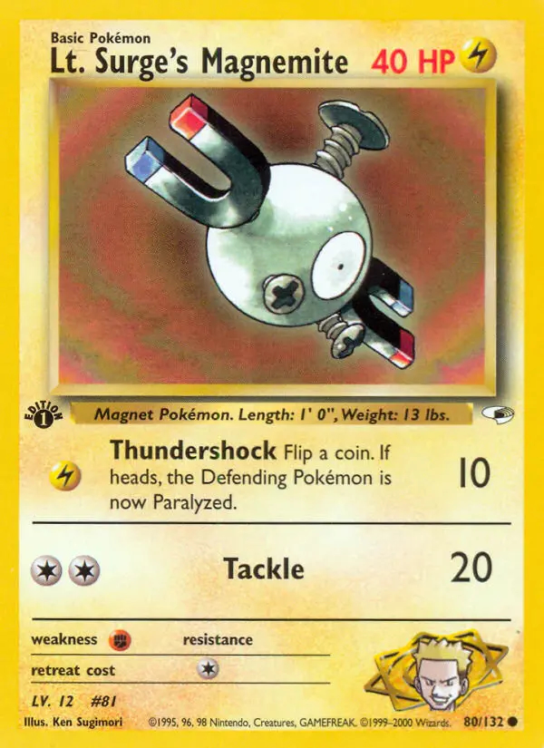 Image of the card Lt. Surge's Magnemite