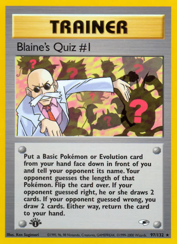Image of the card Blaine's Quiz #1