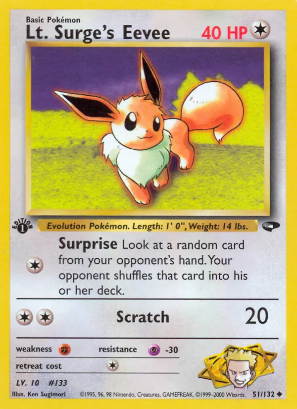 Image of the card Lt. Surge's Eevee