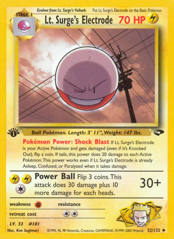 Image of the card Lt. Surge's Electrode