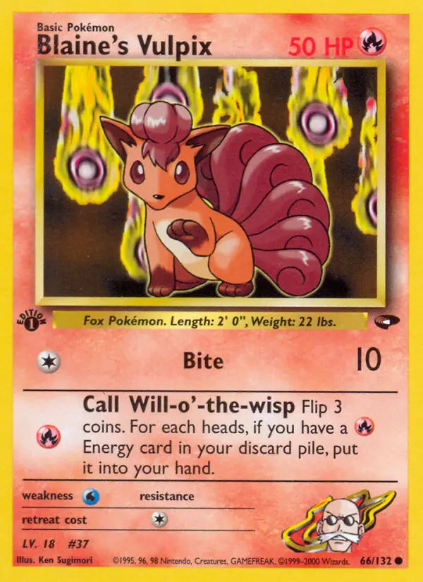 Image of the card Blaine's Vulpix