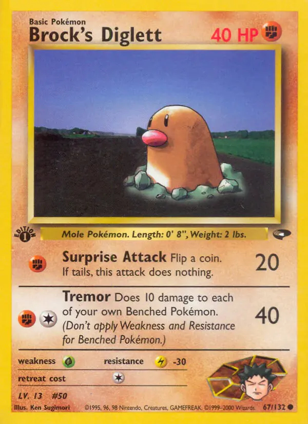Image of the card Brock's Diglett