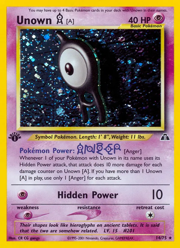 Image of the card Unown [A]