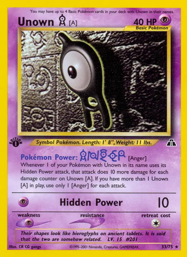 Image of the card Unown [A]