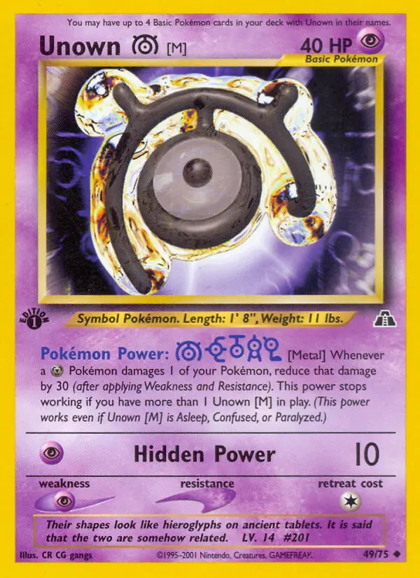Image of the card Unown [M]