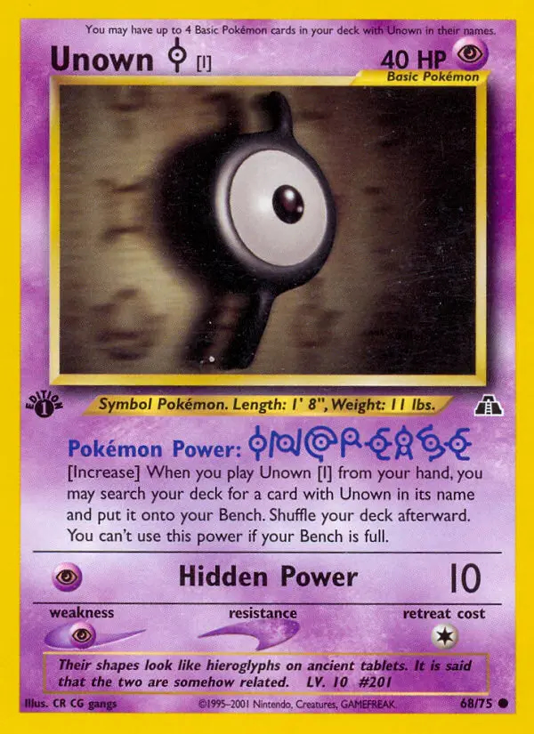 Image of the card Unown [I]