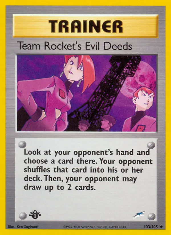 Image of the card Team Rocket's Evil Deeds