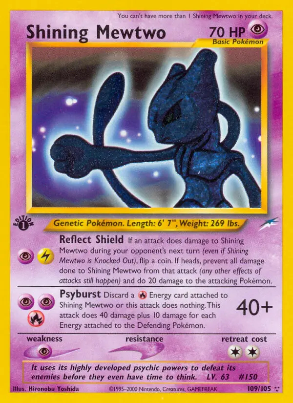 Image of the card Shining Mewtwo