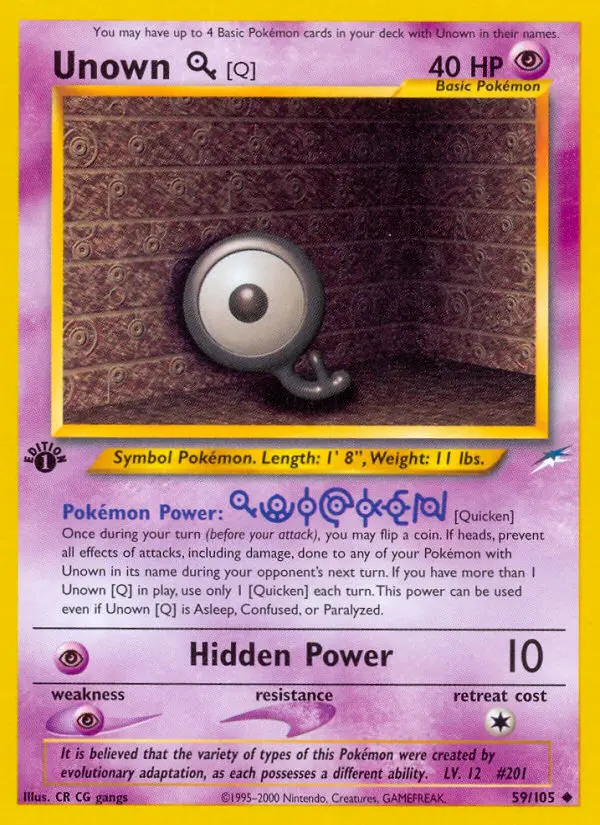 Image of the card Unown [Q]