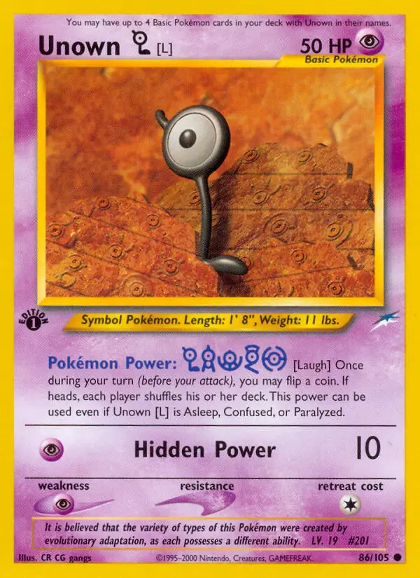 Image of the card Unown [L]