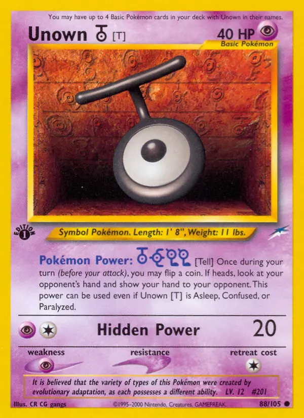 Image of the card Unown [T]