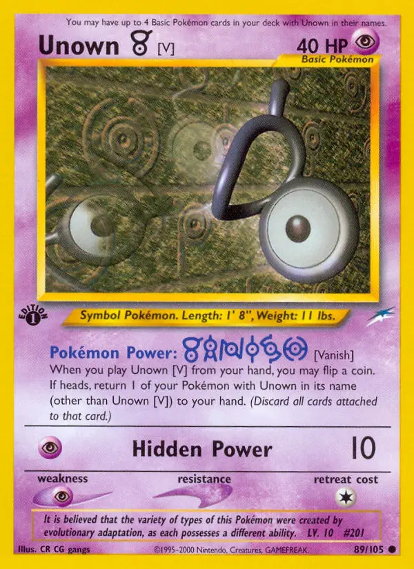 Image of the card Unown [V]