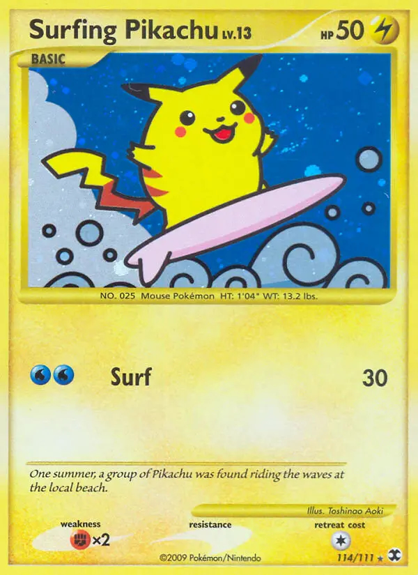Image of the card Surfing Pikachu