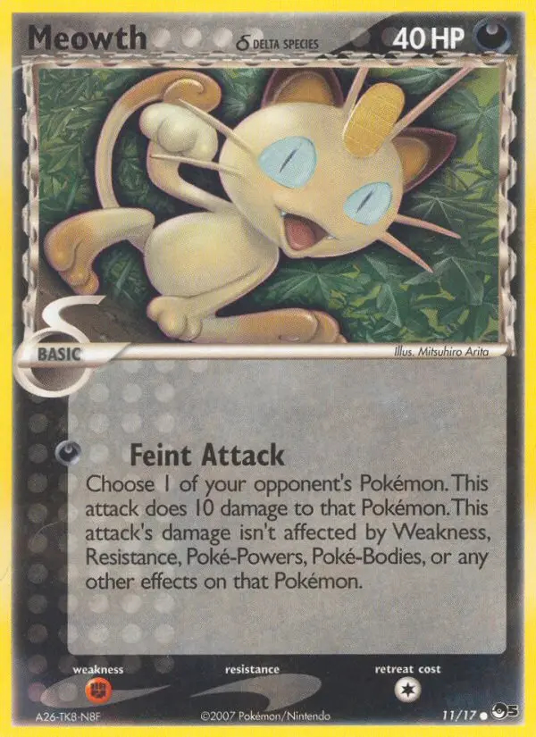 Image of the card Meowth δ