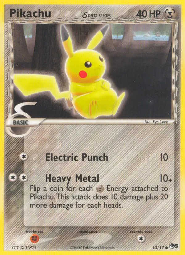 Image of the card Pikachu δ