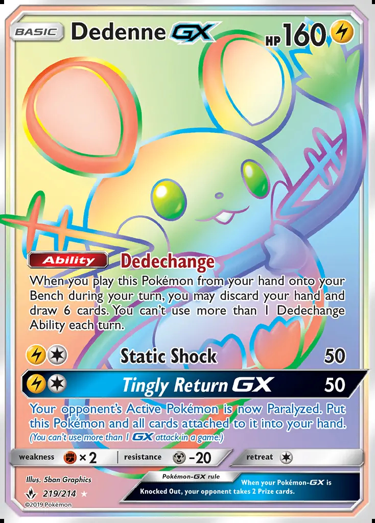 Image of the card Dedenne GX