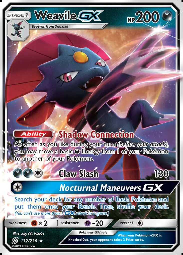Image of the card Weavile GX