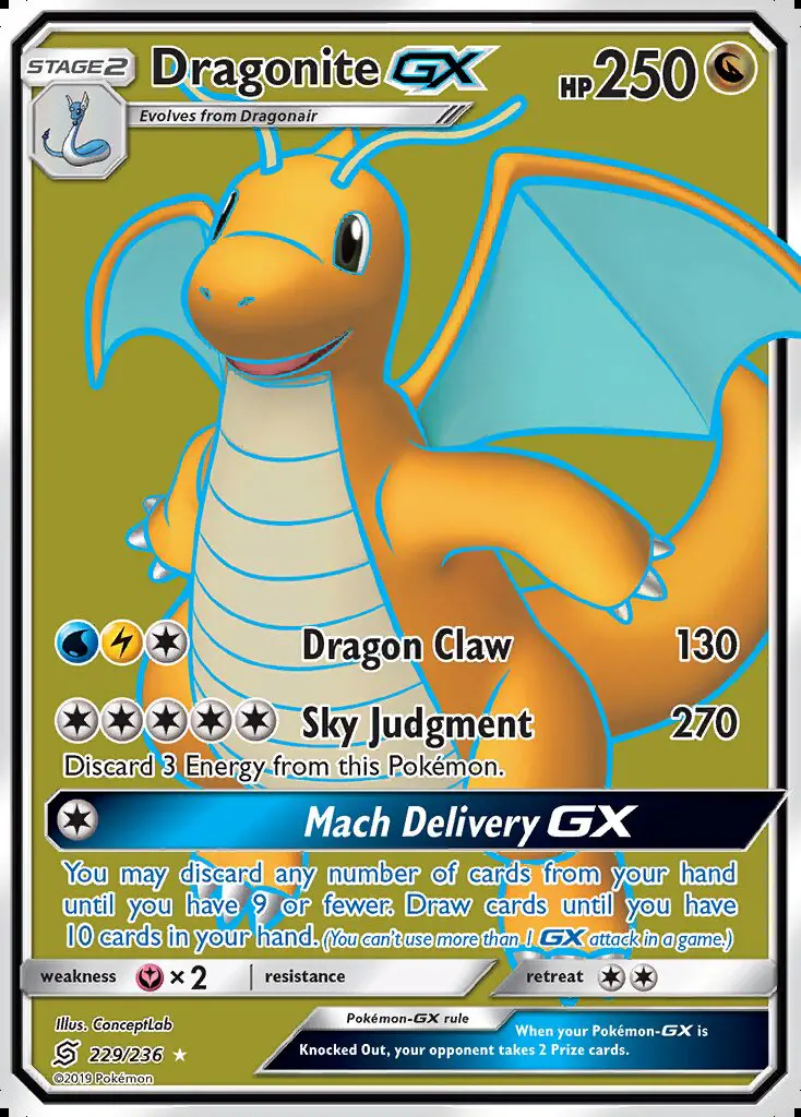 Image of the card Dragonite GX