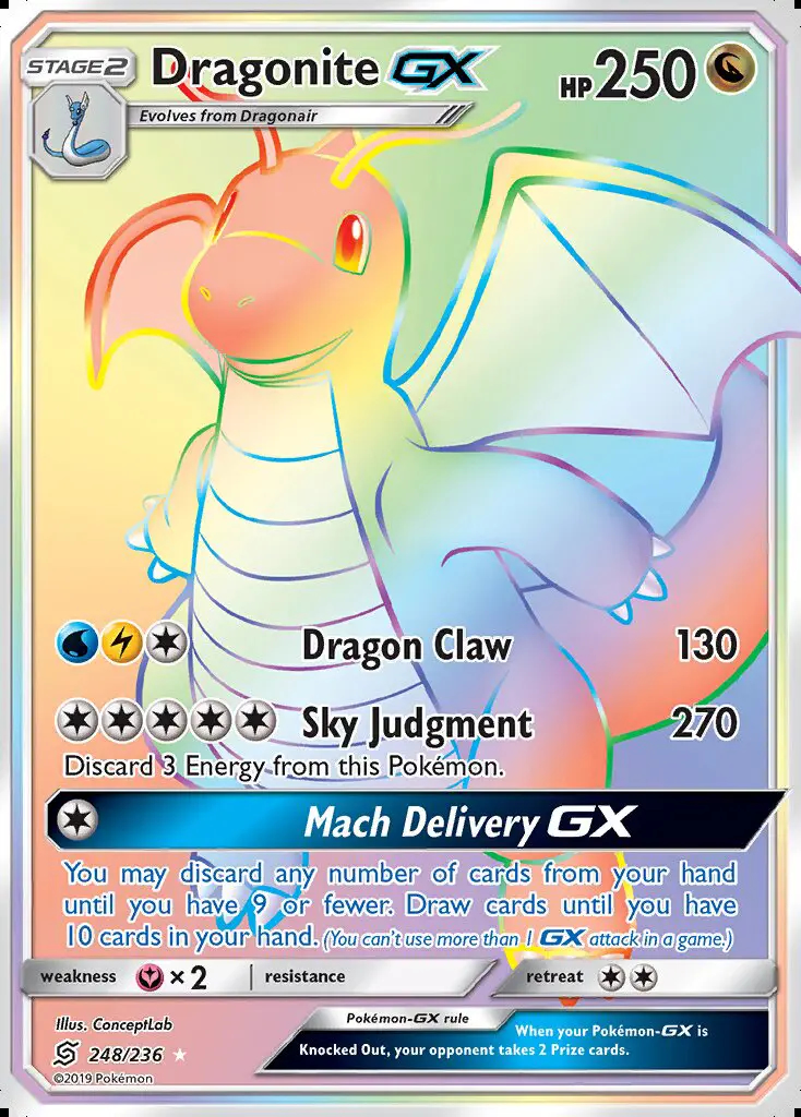 Image of the card Dragonite GX