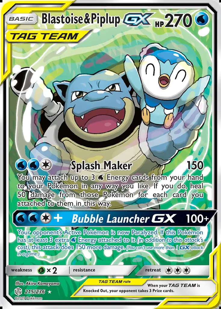 Image of the card Blastoise & Piplup GX