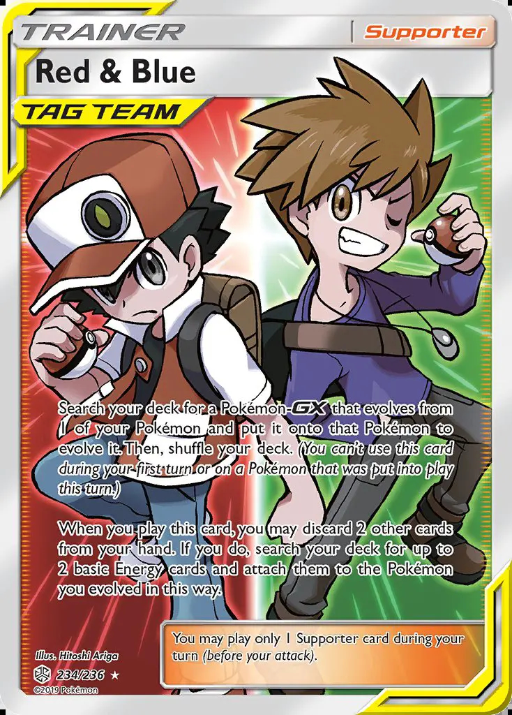 Image of the card Red & Blue