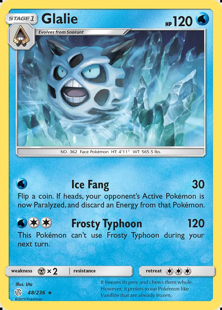 Image of the card Glalie