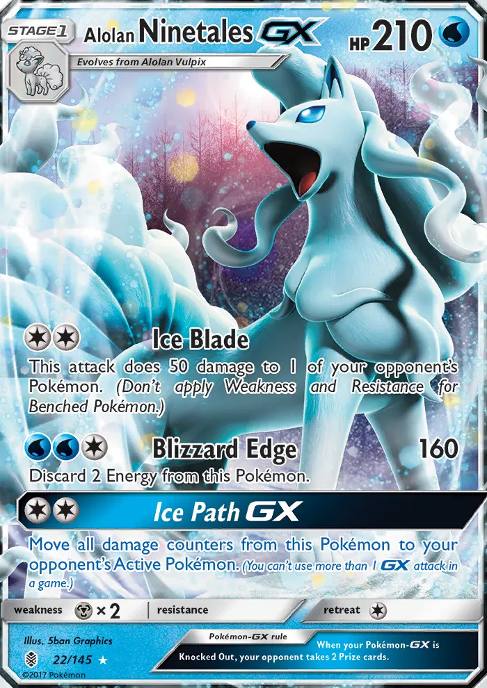 Image of the card Alolan Ninetales GX